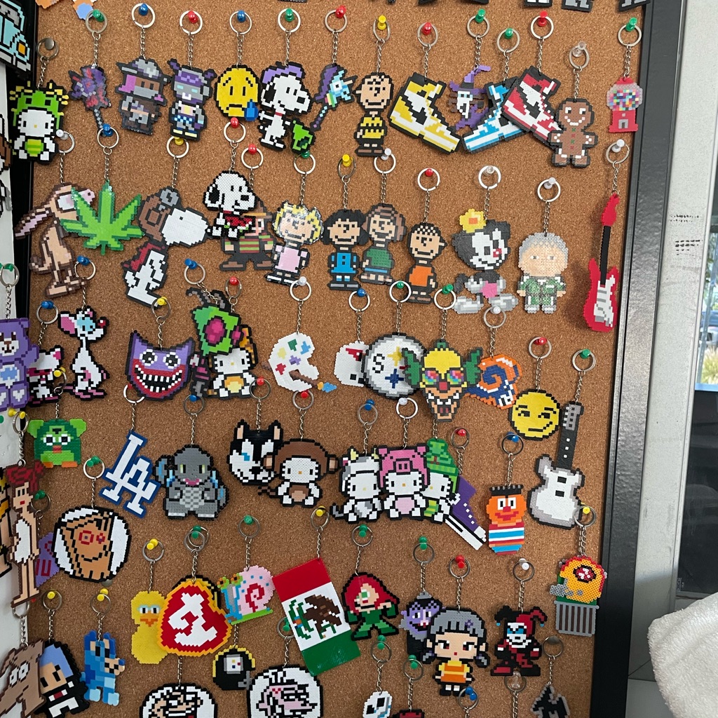 Perler Bead Keychains
